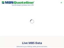 Tablet Screenshot of mbsquoteline.com